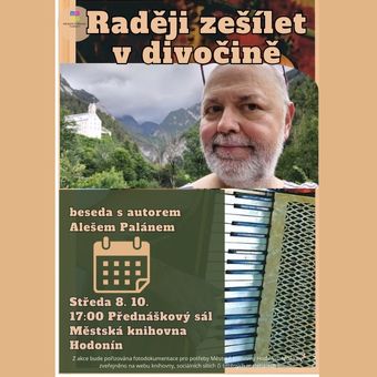 Povídání o samotě, víře a lidských příbězích s dvojnásobným držitelem Magnesie Litery a autorem knih Náčelník či Ten farář je nějakej divnej. Moderuje Lukáš Ivánek. 